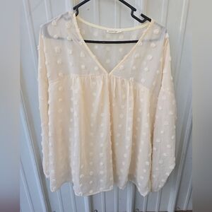 ANDTHEWHY Sheer Flowy Shirt